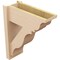 Ekena Millwork 8-in W x 20-in D x 24-in H Funston Trad Rough Cedar Woodgrain TimberThane Outlooker, Primed Tan OUTUR080X20X24FST04RCPR - alternate 3